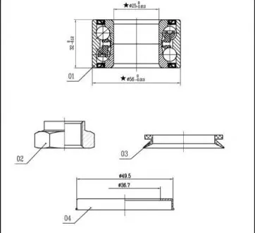 Підшипник колісний STARLINE LO 01328