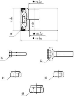 Підшипник колісний SUPERB I STARLINE LO 01355