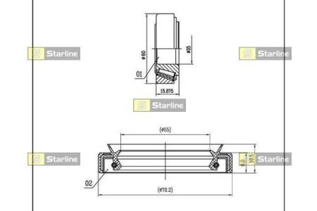 Подшипник колесный STARLINE LO 01433