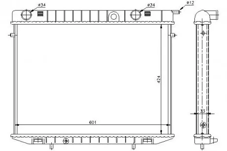 Радиатор охлаждения STARLINE OL2175