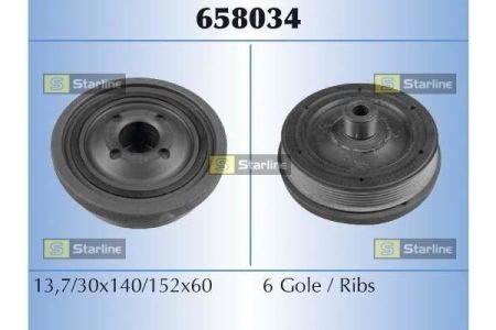 Шків ременя STARLINE RS 658034 (фото 1)