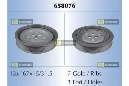 Шкив ремня STARLINE RS 658076
