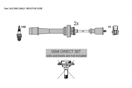 Комплект кабелей зажигания STARLINE ZK 2398