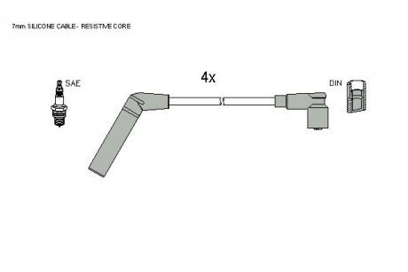 Комплект кабелей зажигания STARLINE ZK 8924
