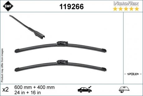 Щетки стеклоочистителя (600/400mm) Dacia Logan/Sandero 21- SWF (Valeo) SWF (Valeo) 119266