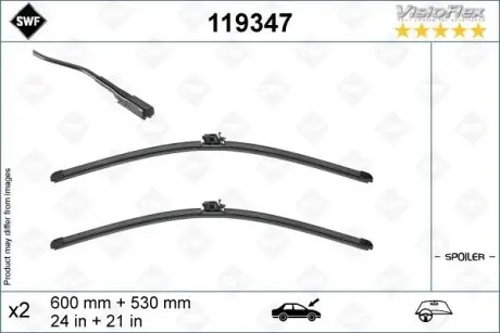 Щітки склоочисника (600/530mm) MB EQB (X243)/GLB (X247) 19- SWF (Valeo) 119347