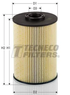 (Пн.-Пт. до 12:00) Фільтр паливний Peugeot 607 2.7 HDI 04- TECNECO FILTERS GS010043E