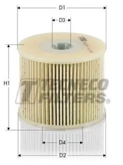 Фильтр топливный Fiat PSA Suzuki 2.0/2.2D 99- TECNECO FILTERS GS0479E
