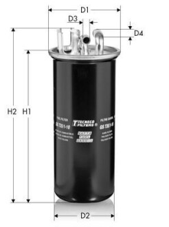 Фильтр топливный Audi A6 2.7-3.0TDI 04-11 TECNECO FILTERS GS735/1