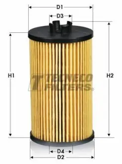 Фильтр масляный Chevrolet Aveo Cruze Opel Astra G/H Insignia Zafira 1.2-1.8 05- TECNECO FILTERS OL010246-E