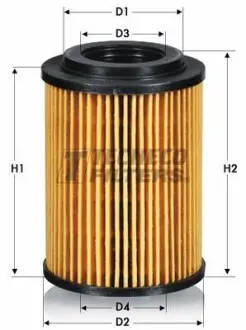 Фильтр масляный Jeep MB 2.0-3.0 CDI 97- (OM611 / OM612 / OM646) TECNECO FILTERS OL011277E