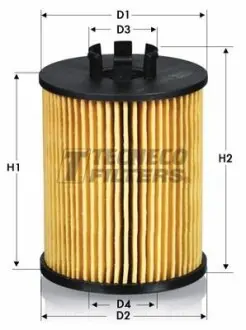 Фильтр масляный Opel Agila Astra G/H Corsa C/D Meriva A Tigra 1.0-1.4 96-14 TECNECO FILTERS OL0203E