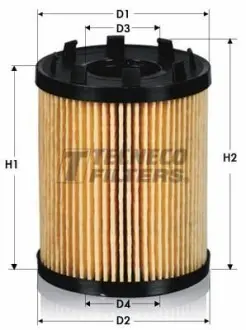 Фильтр масляный Fiat Doblo Opel Astra Corsa 1.3 CDTi 03- TECNECO FILTERS OL0246-E