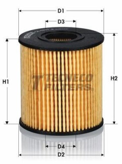 Фильтр масляный (вставка) Ford Land Rover Mitsubishi PSA Toyota Volvo TECNECO FILTERS OL0247-E