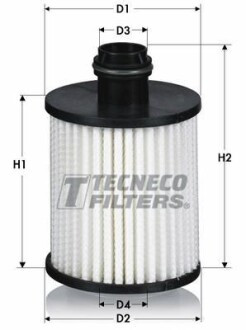 Масляный фильтр (25.8x66x105) Citroen Fiat Opel 1.3-2.0 D/CDTI/HDI 05- TECNECO FILTERS OL02506/1-E