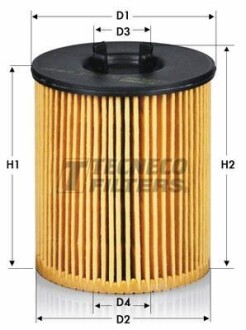 Фильтр масляный VAG 1.6-2.0 TDI 10- TECNECO FILTERS OL07020E