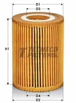 Фильтр масляный MB C/E/M/R/S-Class Sprinter 3.0CDI 05- (OM642) TECNECO FILTERS OL0821E