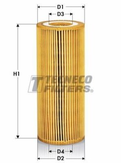 Фильтр масляный BMW 3/5/7/X5/X6 2.5-3.0D 02-13 TECNECO FILTERS OL09994E