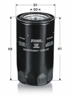 Фильтр масляный Volvo 740-760 (D24T) VW LT28-55 2.4D/TD 83- T4 2.4D/2.5 TECNECO FILTERS OL240