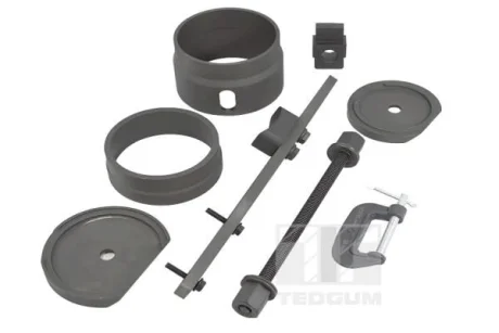 Знімач універсальний, для металогумових втулок, для металогумових втулок, AUDI A3, Q3, TT SEAT ALHAMBRA, ALTEA, знімач для монтажу та демонтажу втулки підвіски ((EN) for aluminium engine frame) TEDGUM TED31041