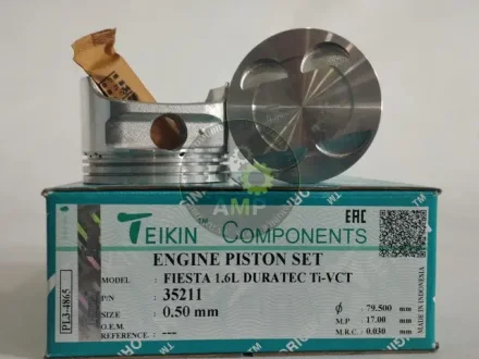 Поршень с пальцем (к-кт на двигатель) FIESTA 1.6L DURATEC Ti-VCT, TEIKIN 35211-050