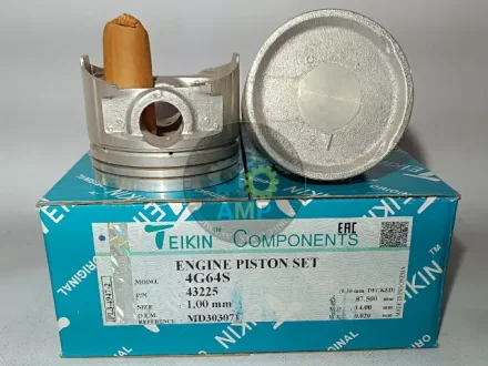 Поршень із пальцем +1.00мм (к-кт на двигун) 4G64S TEIKIN 43225-100