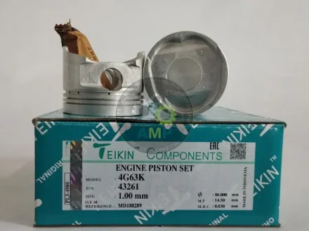 Поршень с пальцем (к-кт на двигатель) 4G63K, TEIKIN 43261-100