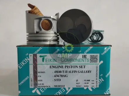 Поршень с пальцем (к-кт на двигатель) 4M40-T-II AG, TEIKIN 43670AG-STD