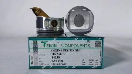 Поршень із пальцем (к-кт на двигун) Nissan 1,5L (HR15DE), TEIKIN 44339-050