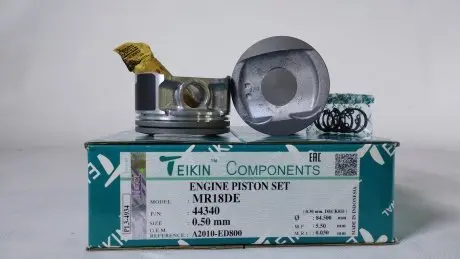 Поршень із пальцем (к-кт на двигун) Nissan 1,8L (MR18DE), TEIKIN 44340-050 (фото 1)