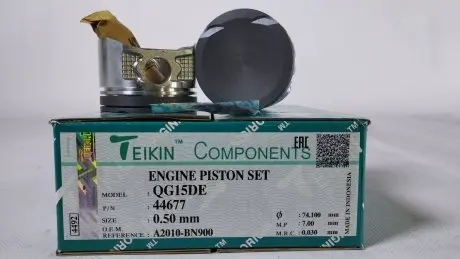 Поршні ремонтні - комплект на мотор 73.60 mm + 0.50 = 74.10 mm (1.2-1.2-2.5) TEIKIN 44677050
