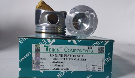 Поршень с пальцем (к-кт на двигатель) Nissan 2,5L (YD25DDTI), TEIKIN 44686AG-100