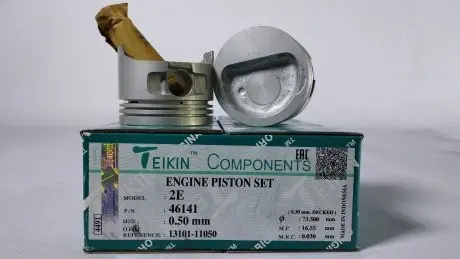 Поршень із пальцем (к-кт на двигун) Toyota 1,3L (2E), TEIKIN 46141-050