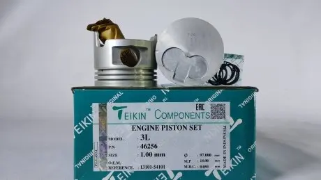 Поршень із пальцем (к-кт на двигун) Toyota 2,8D (3L), TEIKIN 46256-100