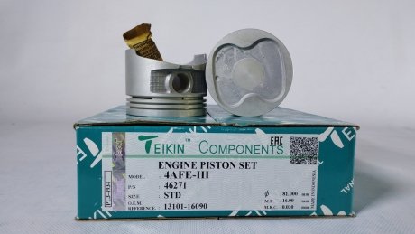 Поршень с пальцем (к-кт на двигатель) Toyota 1,6L (4AF,4AFE,4AFE-III), TEIKIN 46271-STD