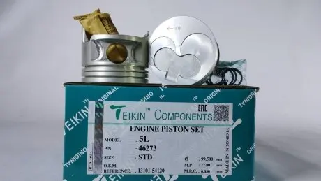Поршень із пальцем (к-кт на двигун) Toyota 3,0D R4 (5L), TEIKIN 46273-STD