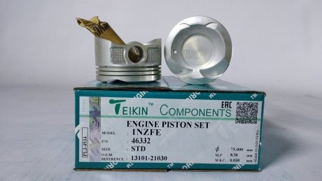 Поршень с пальцем (к-кт на двигатель) Toyota 1,5L (1NZFE), TEIKIN 46332-STD