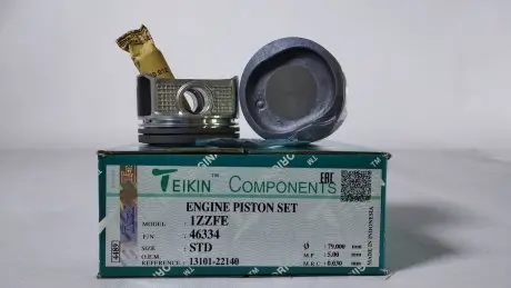 Поршень із пальцем (к-кт на двигун) Toyota 1,8L (1ZZFE), TEIKIN 46334-STD