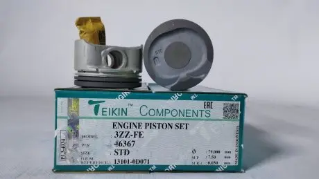 Поршень із пальцем (к-кт на двигун) 79/4CYL/1.2-1.2-3(3ZZ-FE) (13101-0D070), TEIKIN 46367-STD