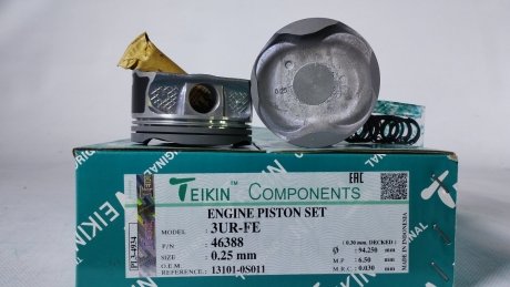 Поршень с пальцем (к-кт на двигатель) Toyota 5,7L V8 (3UR-FE), TEIKIN 46388-025