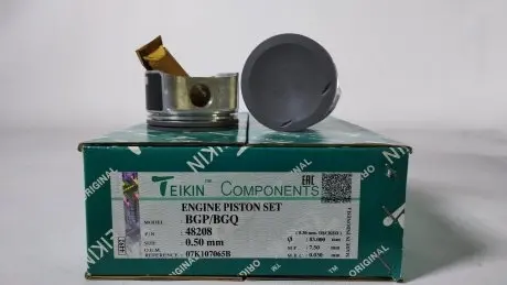 Поршень із пальцем (к-кт на двигун) VW 2,5L BGP,BGQ, TEIKIN 48208-050