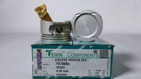 Поршень із пальцем (к-кт на двигун) GM DOHC 1.6L NUBIRA A16DM/A16MF, TEIKIN 49102-050