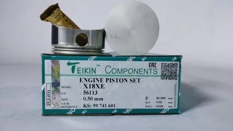 Поршень ДВС 0.5 (4шт.+пальцы) OPEL 1.8 (X18XE) DOHC 16V L4 ASTRA, VECTRA, MERIVA, ZAFIRA (56113-050) TEIKIN 56113050 (фото 1)