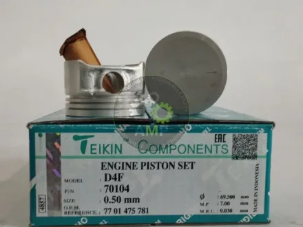 Поршень с пальцем (к-кт на двигатель) D4F, TEIKIN 70104-050