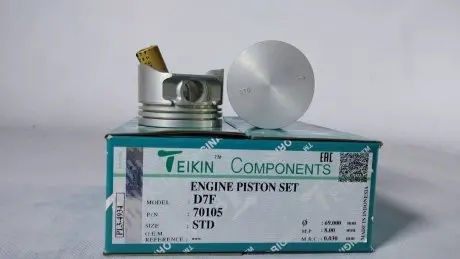 Поршень с пальцем (к-кт на двигатель) Renault D7F, TEIKIN 70105-STD