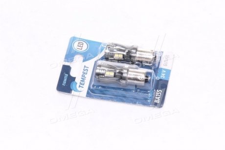 Лампа LED указателей поворотов и стоп-сигналов 24V BA15S 14SMD WHITE <> TEMPEST TMP-LX16-S25-24