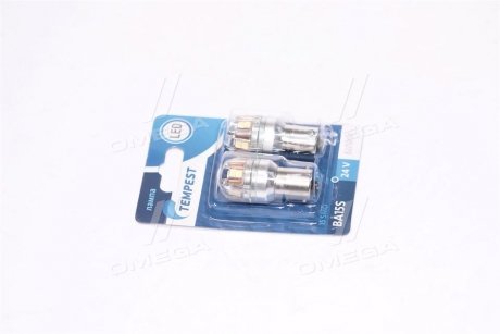 Лампа LED указателей поворотов и стоп-сигналов 24V BA15S 15SMD WHITE <> TEMPEST TMP-LX17-S25-24