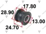 Сайлентблок рульової рейки MITSUBISHI Lancer IX 03-11 TENACITY AAMMI1056 (фото 1)
