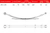 Ресора задня VW Amarok 2.0/3.0TDI 4motion 10- (к-кт 3 листа), (70/745/745), 2/9+1/15mm TES 2H0511151AC0019 Z/T (фото 1)