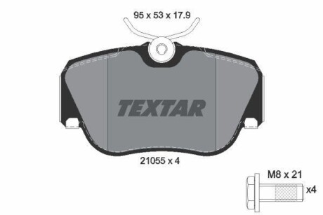 Тормозные колодки для дисков TEXTAR 2105503